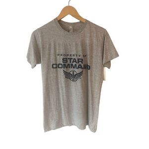 Buzz LIGHTYEAR PROPERTY OF STAR COMMAND T-SHIRT SIZE Mens Small Grey DisneyPixar
